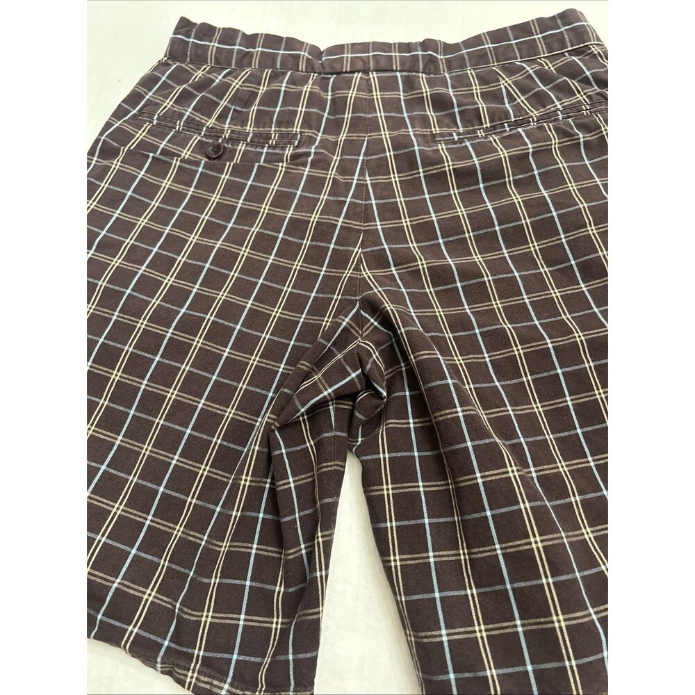 Original Penguin Men's Shorts Brown Plaid Size 30 - Picture 10 of 16